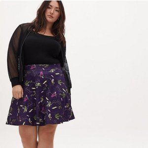 Torrid Universal Monsters Skater Skirt Size 3X Frankenstein Dracula Pockets